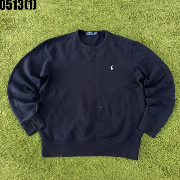 [BUNJANG] Polo Ralph Lauren Navy Sweatshirt (M/L) / 폴로 랄프로렌 네이비 맨투맨 M 실측 L