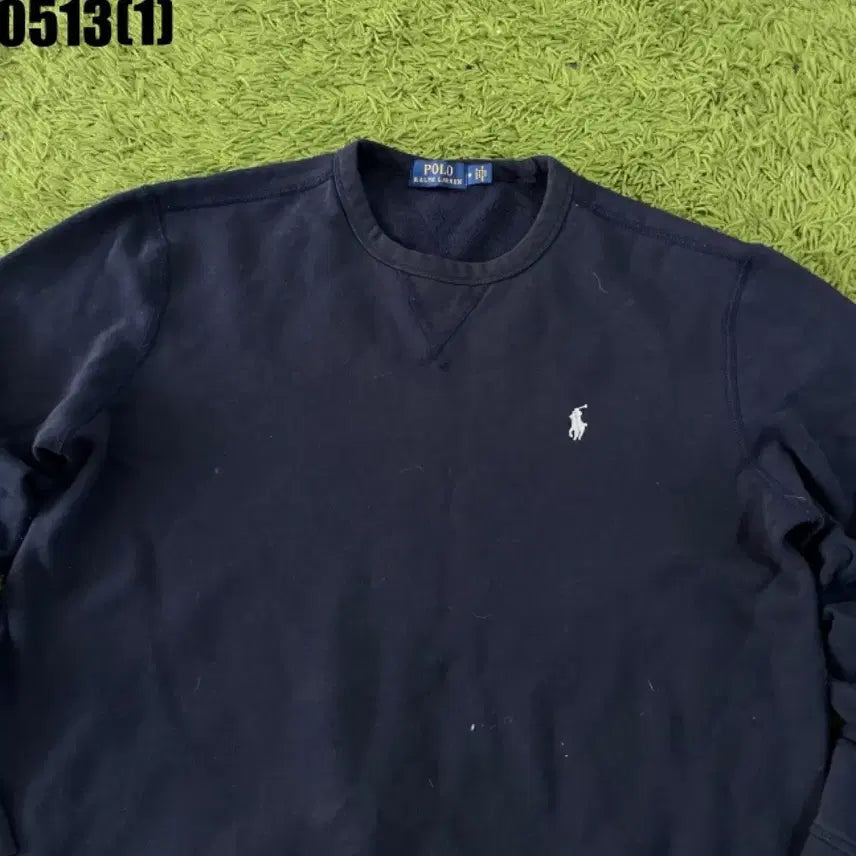 [BUNJANG] Polo Ralph Lauren Navy Sweatshirt (M/L) / 폴로 랄프로렌 네이비 맨투맨 M 실측 L