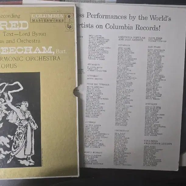 [BUNJANG] Robert Schumann Manfred (Conducted by Sir Thomas Beecham) 2LP Box Set / 슈만의 만프레드(토마스 비첨경 지휘)_2LP box_US