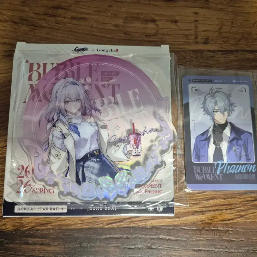 [BUNJANG] Honkai: Star Rail Kase Story Coaster + Pai-non LD Photocard Bundle Set / 스타레일 공차 카스토리스 코스터 + LD포카 + 컵홀더