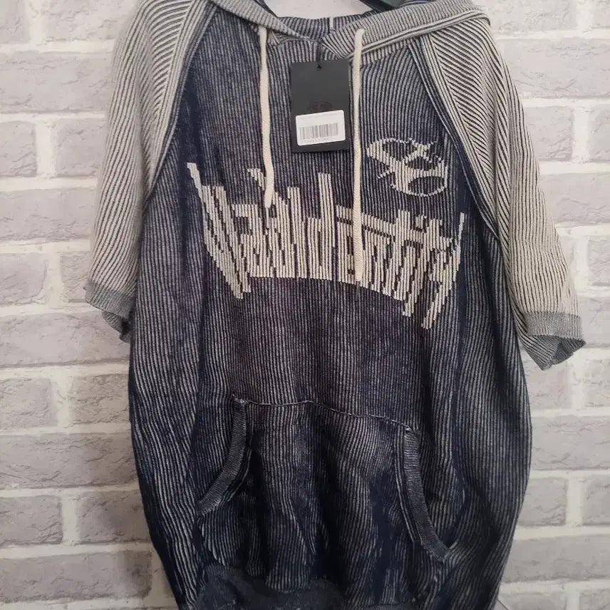 [BUNJANG] DIMITRI BLACK Striped Hoodie Knit Size 2 / 디미트리블랙 후드니트2싸이즈/새옷/알뜰한여우