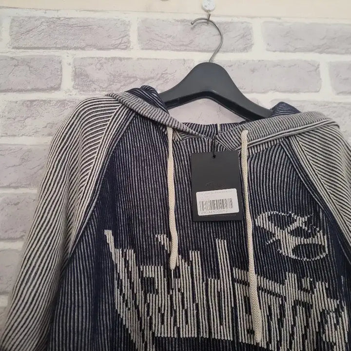 [BUNJANG] DIMITRI BLACK Striped Hoodie Knit Size 2 / 디미트리블랙 후드니트2싸이즈/새옷/알뜰한여우
