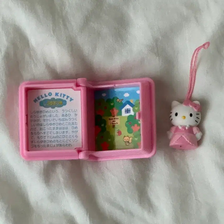 [BUNJANG] Vintage Hello Kitty Fairy Tale Book Charm Strap Figure / (하자확인) 고전키티 희귀매물 동화책 키링 스트랩 피규어