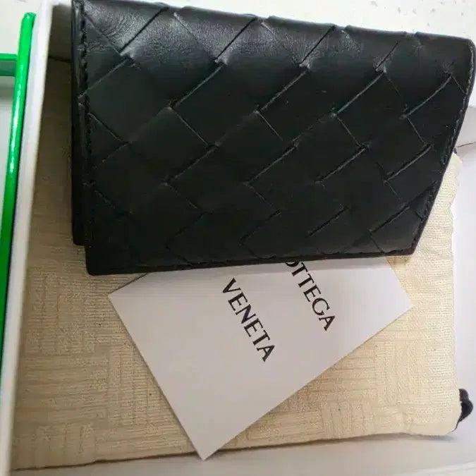 [BUNJANG] Bottega Veneta Black Card Holder / 보테가 베네타 카드지갑 블랙 (새상품)