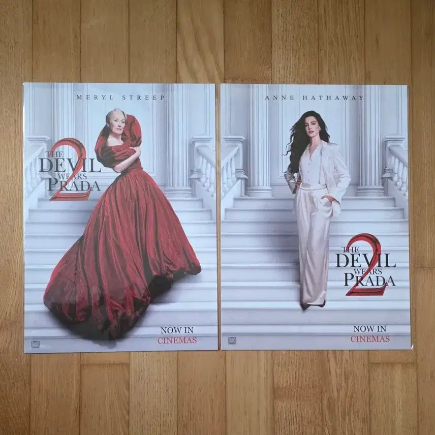 [BUNJANG] The Devil Wears Prada 2 Miranda &amp; Andy Character A3 Poster Set / 악마는 프라다를 입는다2 미란다&amp;앤디 캐릭터 A3 포스터(2장 1set)