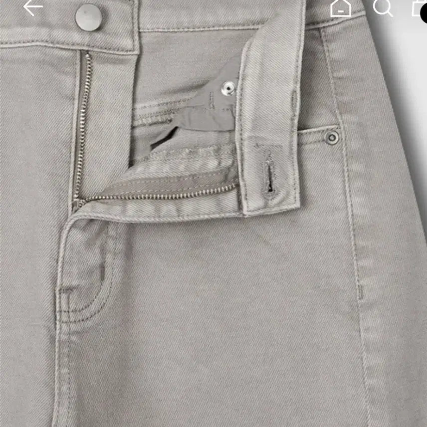 [BUNJANG] Wide Denim Pants Gray (Size 26) / 자주 데님 팬츠 그레이