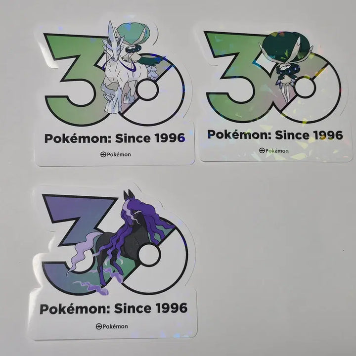[BUNJANG] Pokemon 30th Anniversary Logo Sticker - Spectrier (Fierce and Speed Forme) / 포켓몬 30주년 로고스티커 - 버드렉스, 백마 탄 모습, 레이스포스