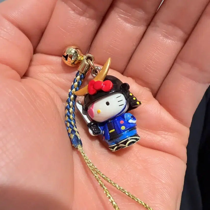 [BUNJANG] Hello Kitty Date Masamune Gotchi Strap / (고전) 헬로키티 디테 마사무네 고토치 스트랩