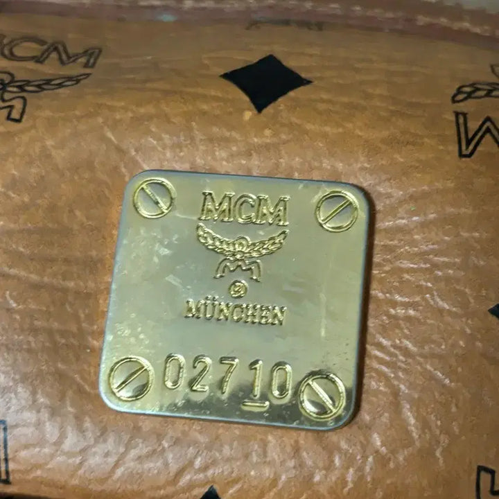 [BUNJANG] MCM Visetos Boston Bag Tote Bag Brown / MCM 엠씨엠 비세토스 브라운 보스턴백 토트백