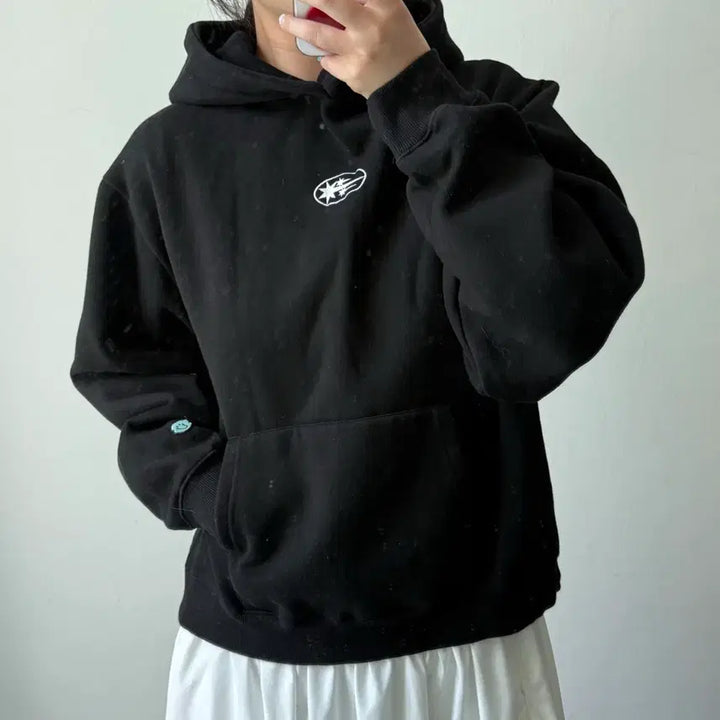 [BUNJANG] Nice Ghost Club Black Hoodie / [S] 나이스고스트클럽 블랙 후드티