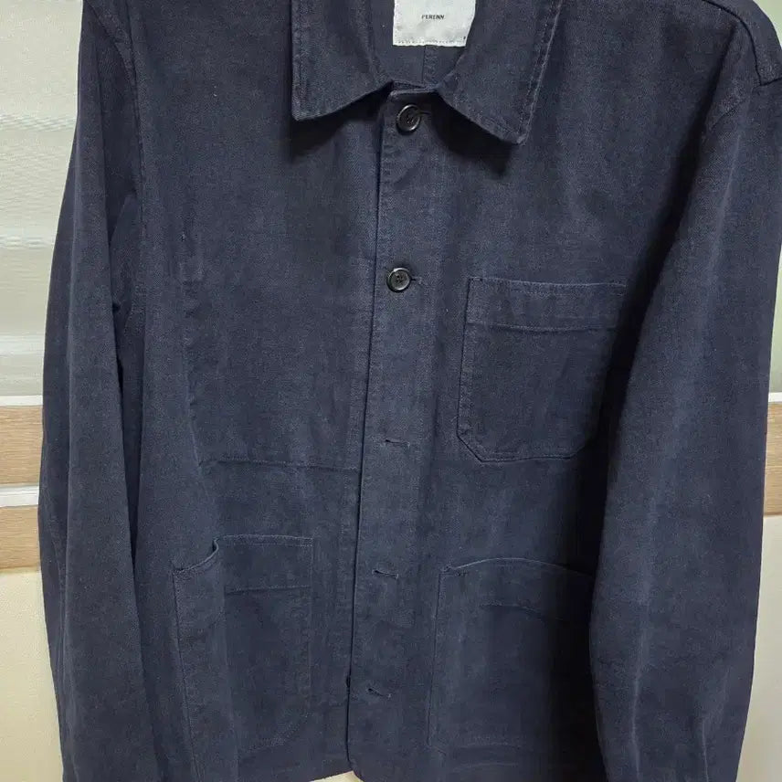 [BUNJANG] FERREN moleskin Work Jacket Navy / 퍼렌 몰스킨 워크자켓 네이비