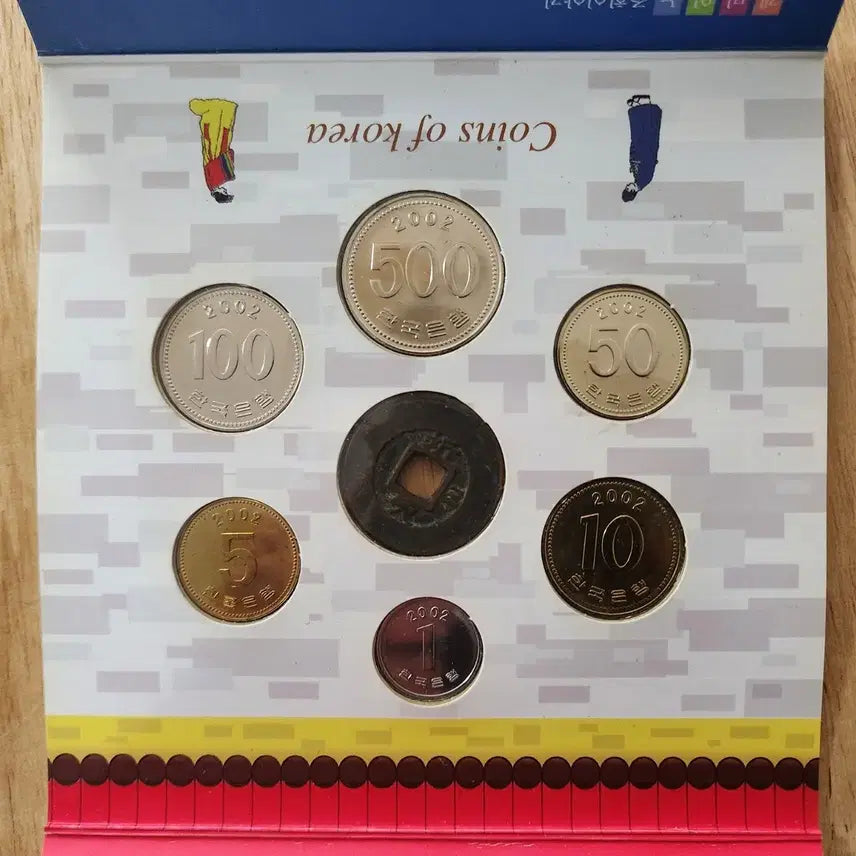 [BUNJANG] 2002 "Si-jip-ga-neun-nal" Korean Mint Coin Set / 2002 시집가는날 한국은행 주화 민트 세트