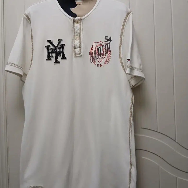 [BUNJANG] Tommy Hilfiger Ivory Short Sleeve Polo T-Shirt / 타미힐피거 반팔 카라 티셔츠