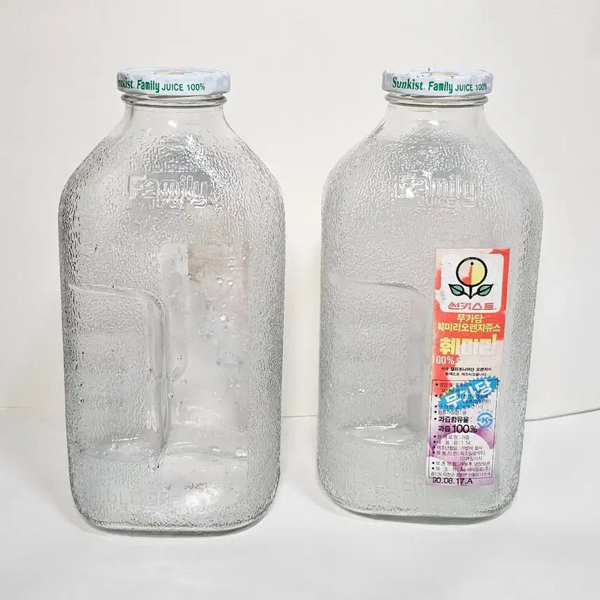 [BUNJANG] 1990 Sunkist Family Bottle Set / 1990년 썬키스트 패밀리병 2개 셋트 묶음판매