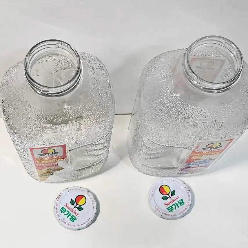 [BUNJANG] 1990 Sunkist Family Bottle Set / 1990년 썬키스트 패밀리병 2개 셋트 묶음판매