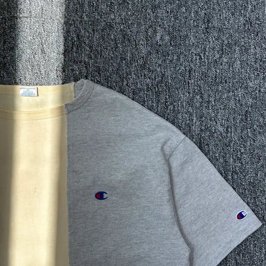 [BUNJANG] Champion x Nano Universe Color Block Short Sleeve T-Shirt / 챔피온 X 나노 유니버스 배색 반팔티셔츠