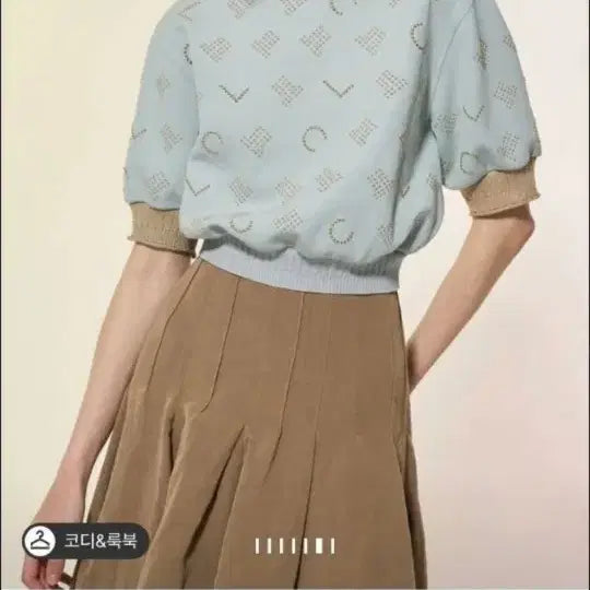 [SOLD OUT] LANVIN COLLECTION 진주 디테일 반팔 니트 82