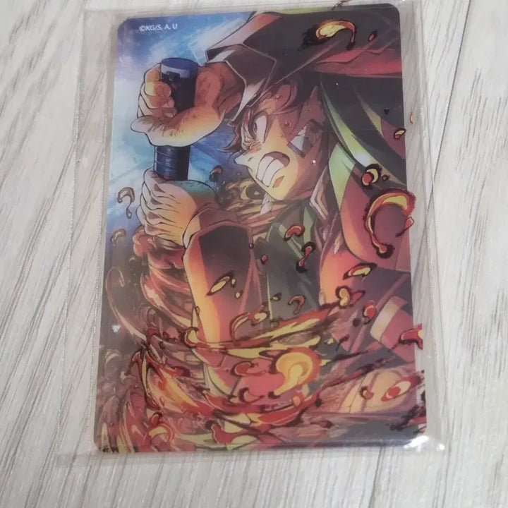 [BUNJANG] Demon Slayer: Swordsmith Village Arc Tanjiro Layered Clear Card / 귀멸의 칼날 무한성 키비주얼 웹샵쿠지  탄지로 클리어 카드
