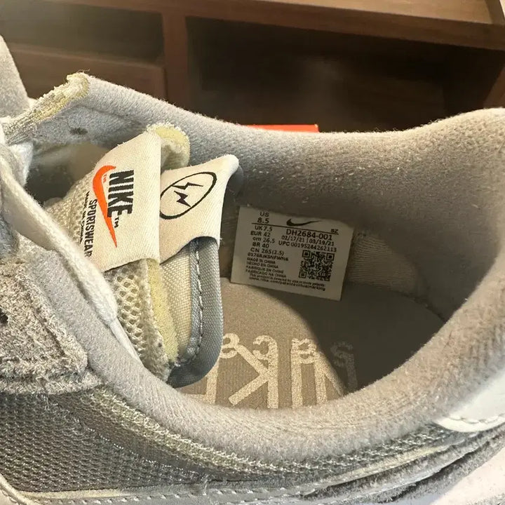 [BUNJANG] Nike x Sacai x Fragment LDWaffle Grey / 나이키X사카이 LD와플 그레이 265