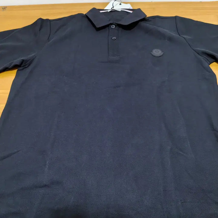 [BUNJANG] Moncler Polo T-Shirt Black Logo XL / 몽클레어 반팔티셔츠 폴로 블랙 와팬로고 XL사이즈