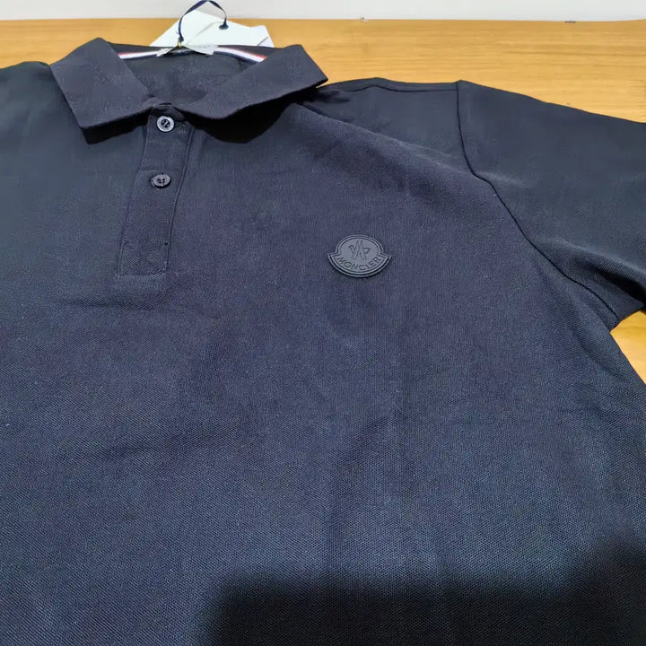 [BUNJANG] Moncler Polo T-Shirt Black Logo XL / 몽클레어 반팔티셔츠 폴로 블랙 와팬로고 XL사이즈