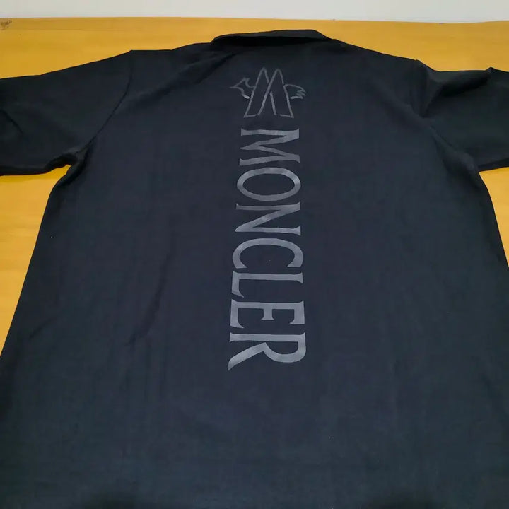 [BUNJANG] Moncler Polo T-Shirt Black Logo XL / 몽클레어 반팔티셔츠 폴로 블랙 와팬로고 XL사이즈
