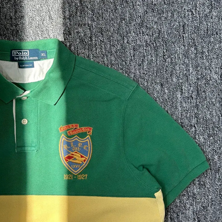 [BUNJANG] Polo Ralph Lauren 90s Big Logo Rugby T-Shirt / 폴로 랄프로렌 90S 빅로고 럭비 반팔티