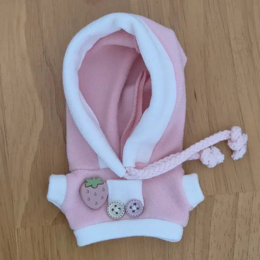 [BUNJANG] 10cm Doll Clothes Riga Hood Pink / 10cm 인형옷 리가후드 핑크