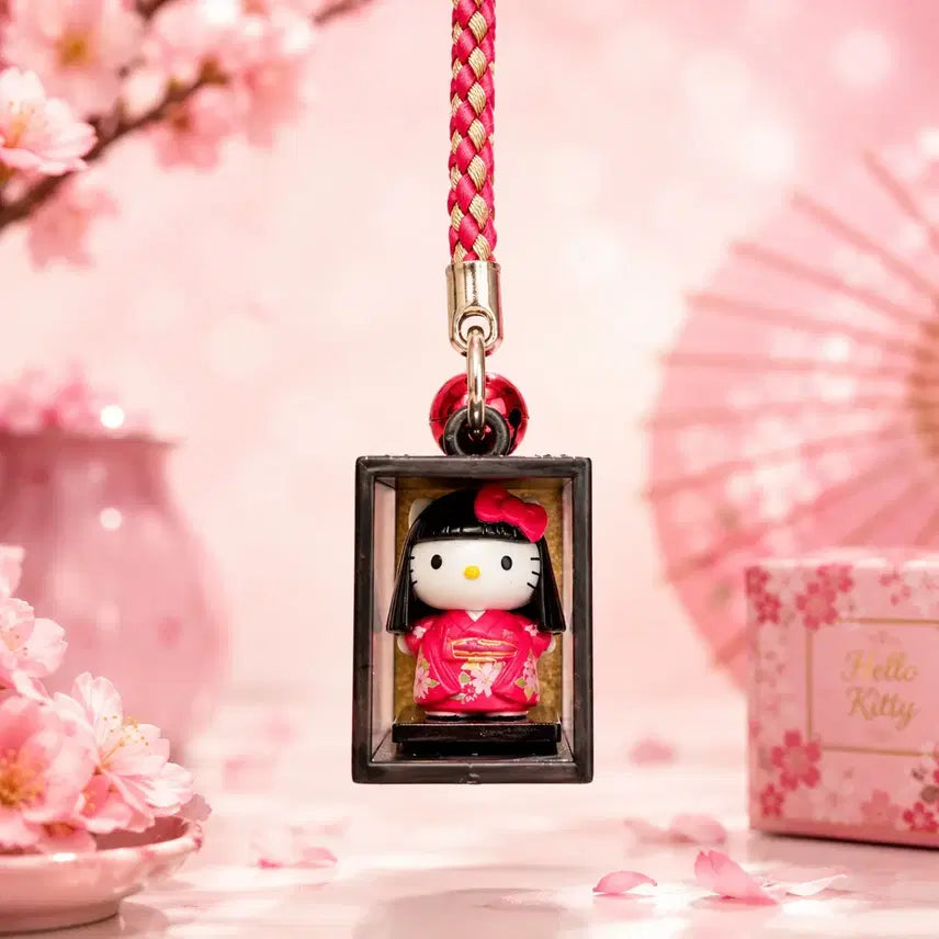 [BUNJANG] Vintage Hello Kitty Kimono Strap (Boxed) / 고전 키티 하코이리(상자형) 기모노스트랩