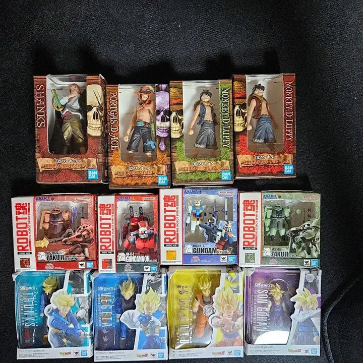[BUNJANG] Dragon Ball, Gundam, One Piece Miniature Figure Collection Bundle / SHF 드래곤볼/건담/원피스 미니어처 피규어 모음 일괄판매