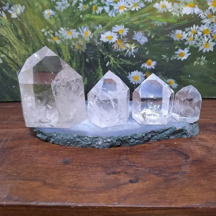 [BUNJANG] Natural Clear Quartz Crystal Decor Set / 정리중>인테리어소품>천연클리어쿼츠 ,백수정,포인트 원석