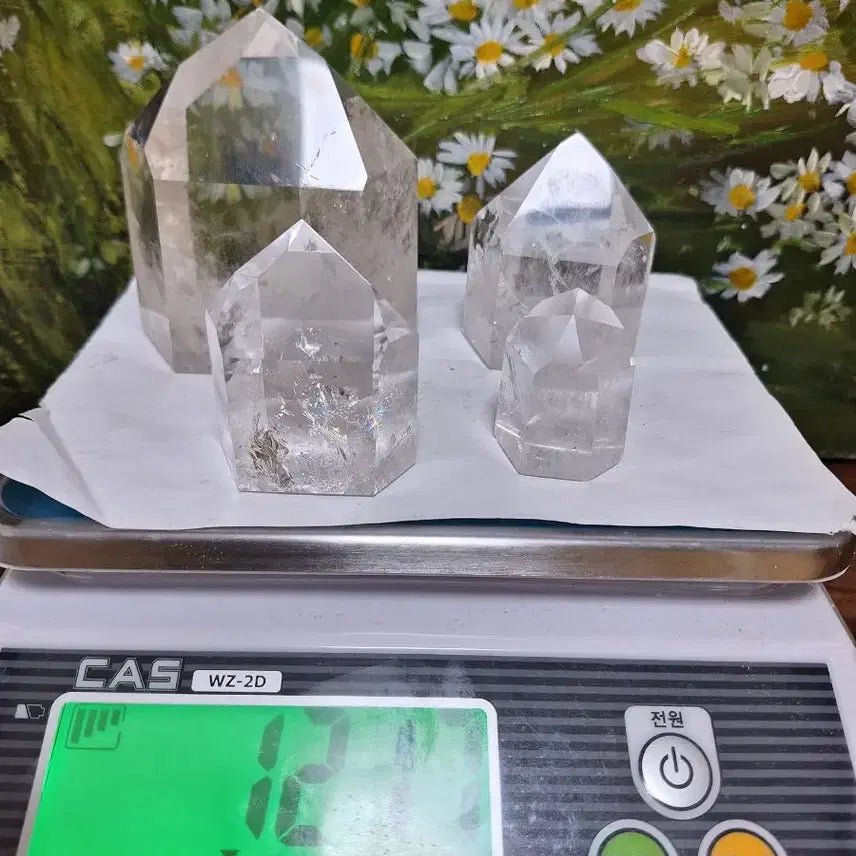 [BUNJANG] Natural Clear Quartz Crystal Decor Set / 정리중>인테리어소품>천연클리어쿼츠 ,백수정,포인트 원석