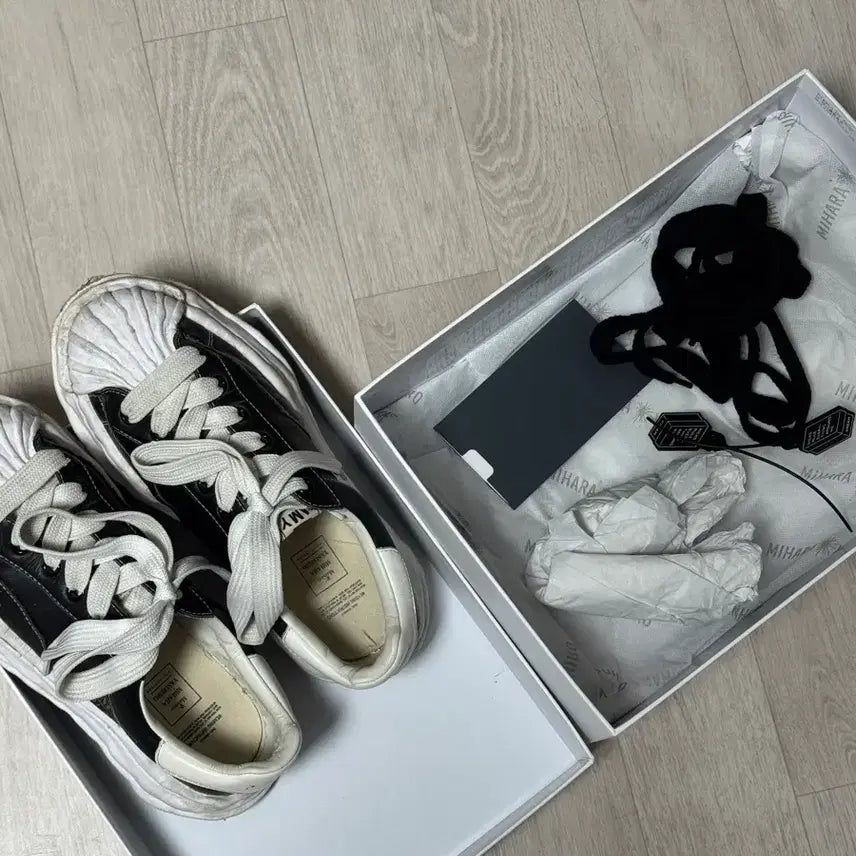 [BUNJANG] Maison Mihara Yasuhiro Blakey Leather Sneakers / [42] 메종 미하라 야스히로 블레이키 블랙