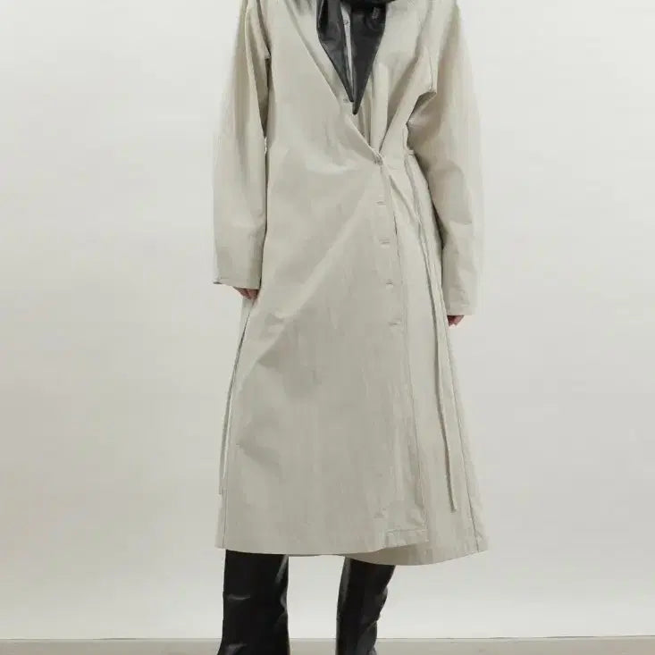[BUNJANG] Moonlee Twist Shirt Dress (New) / 문리 트위스트 셔츠 원피스 (새상품)