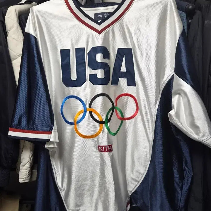 [BUNJANG] Kith USA Olympic Jersey T-Shirt / Kith 키스 USA 올림픽 져지