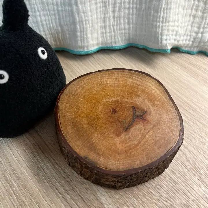 [BUNJANG] Mahogany Wood Tray for Animal Crossing / Ghibli Interior / 동숲/지브리 인테리어 우드 트레이