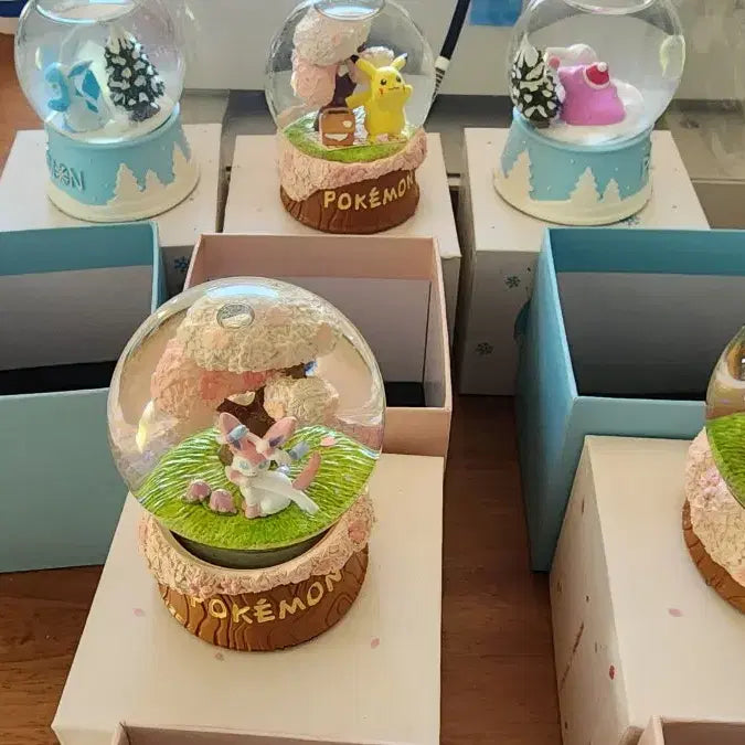 [BUNJANG] Pokemon Snow Globe Bundle Set / 포켓몬 스노우볼 롯데리아 일괄5만원