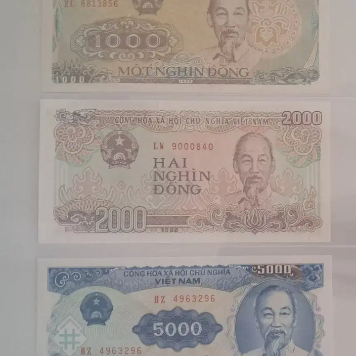 [BUNJANG] Vietnamese Dong Banknotes (100-20000) / 100동~20000동 베트남 지폐