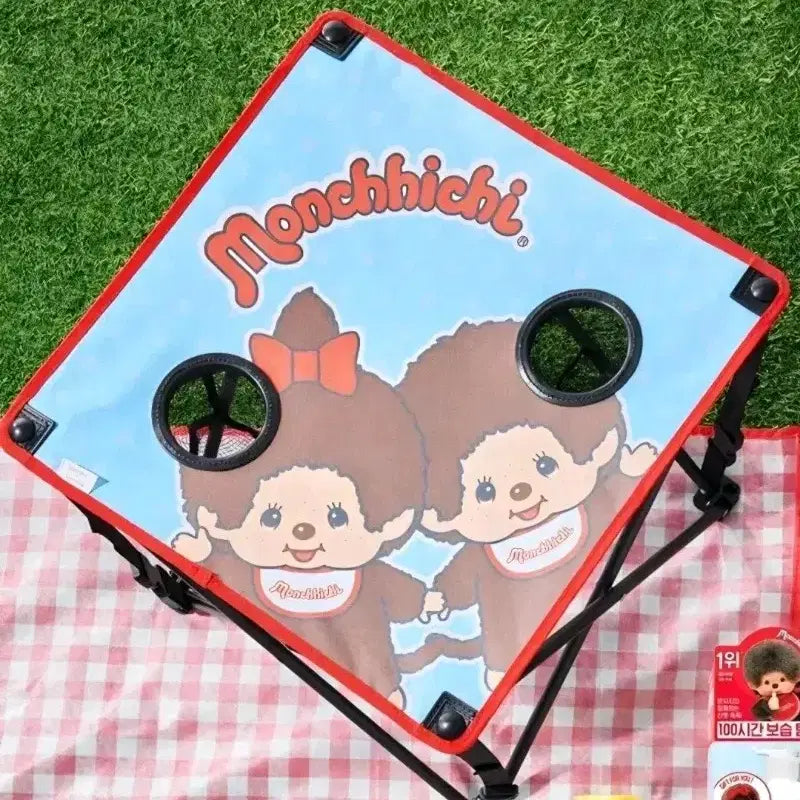 [BUNJANG] Monchhichi x Illiyoon Camping Table Pouch / 몬치치 캠핑 테이블 / 일리윤 콜라보 / 몬치치 파우치