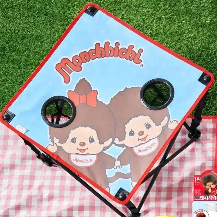 [BUNJANG] Monchhichi Camping Table x Illiyoon Collaboration / 몬치치 캠핑 테이블 / 일리윤 콜라보 / 몬치치 파우치