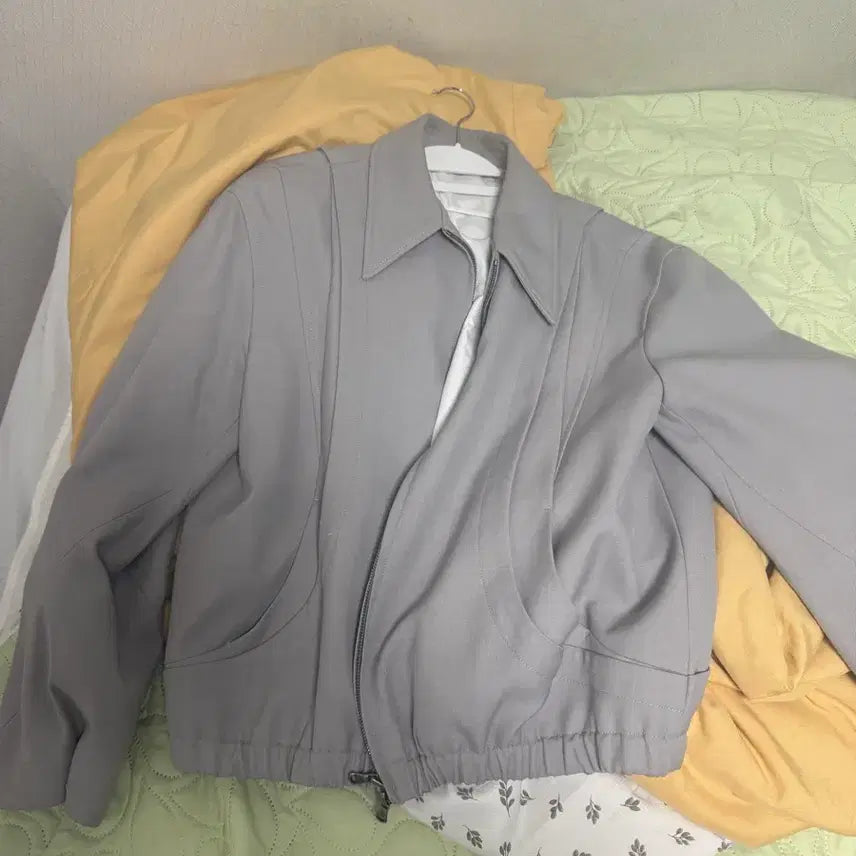 [BUNJANG] COOR Wool Blouson Mocha Gray S / 쿠어 울 블루종 모카그레이 s