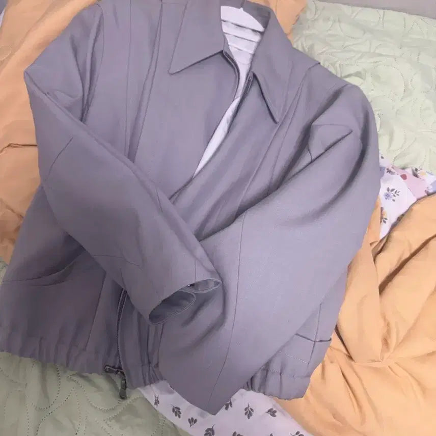 [BUNJANG] COOR Wool Blouson Mocha Gray S / 쿠어 울 블루종 모카그레이 s