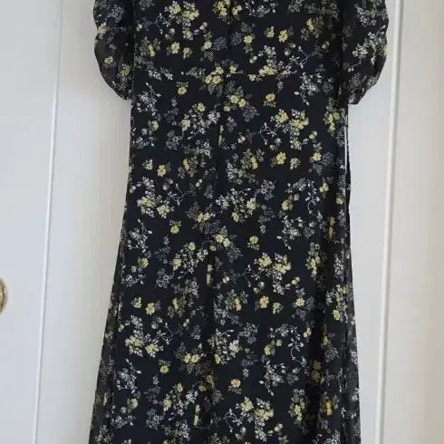 [BUNJANG] Amy Company Flower Chiffon Long Dress / amy company 플라워 쉬폰 롱원피스