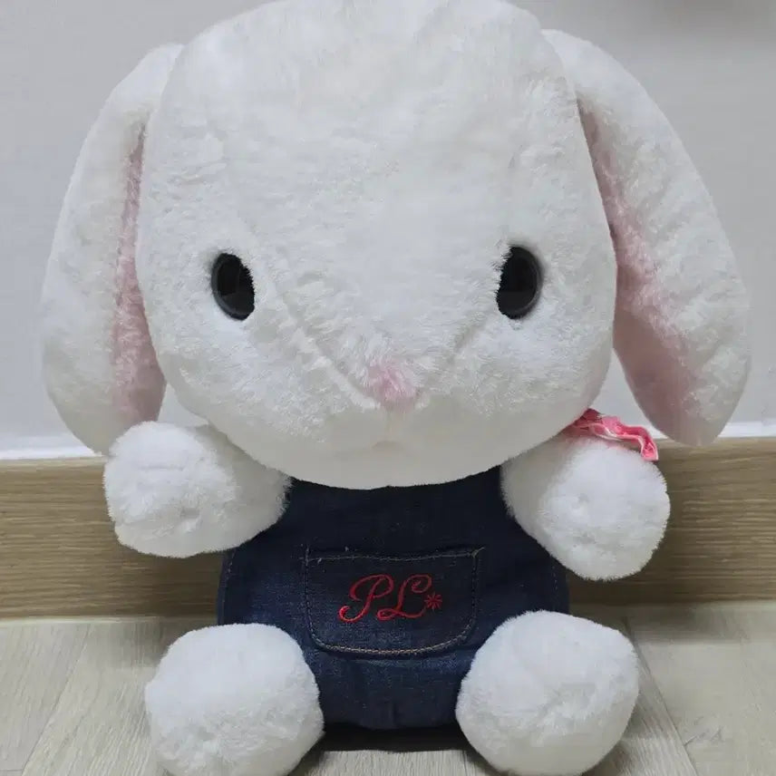 [BUNJANG] Denim Outfit Rabbit Plush Toy / 토끼 인형