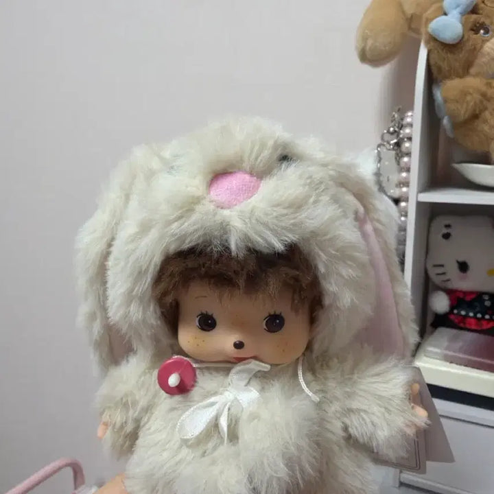 [BUNJANG] Monchhichi Rabbit Plush / 몬치치 인형 토끼