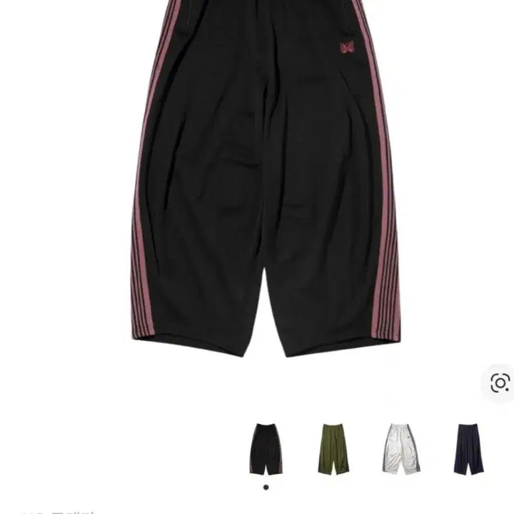 [BUNJANG] Needles HD Track Pants Poly Smooth Black/Pink Size 2 / 니들스 HD 트랙팬츠 폴리 스무스 검핑 2사이즈