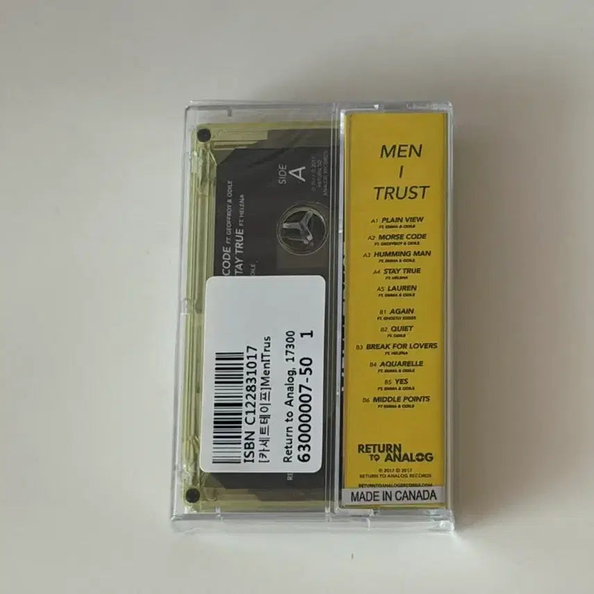 [BUNJANG] Men I Trust Cassette Tape (Sealed) / Men I Trust 카세트 테이프 미개봉 멘 아이 트러스트 멘아트