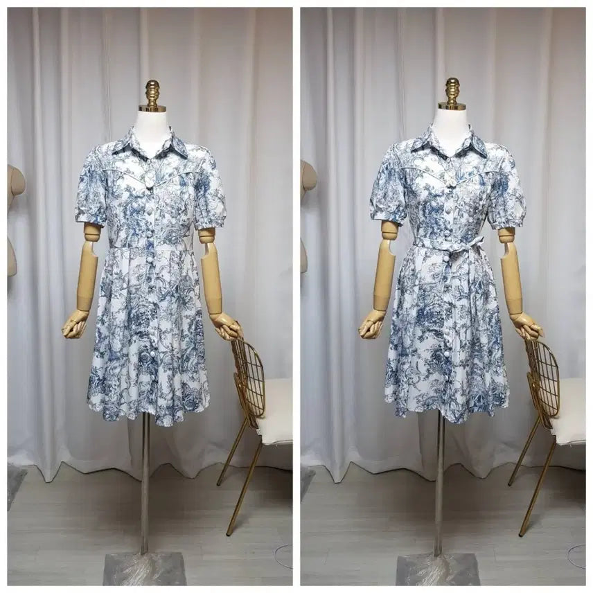[BUNJANG] High-Quality Masterpiece Pattern Mini Dress / 고퀄 명화패턴 원피스 새상품(66까지)