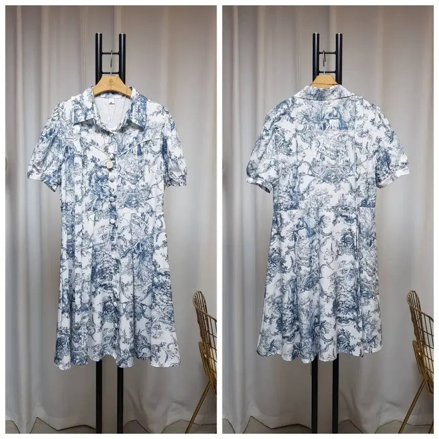 [BUNJANG] High-Quality Masterpiece Pattern Mini Dress / 고퀄 명화패턴 원피스 새상품(66까지)