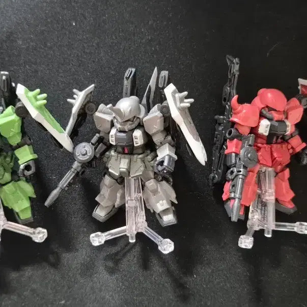 [BUNJANG] Gundam Ensemble Zaku Warrior + Weapon Set 3 Types Bundle Set / 가샤폰 건담 앙상블 자쿠워리어 + 무기세트 3종 일괄